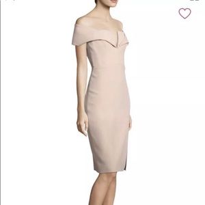 NWT Bcbg Marquise Off-Shoulder Bare Pink Dress